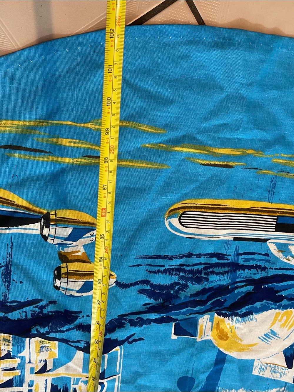 Vintage STAR WARS 70's Fabric Flat Sheet 30517 102x79'' Graphic Print - Picture 3 of 7